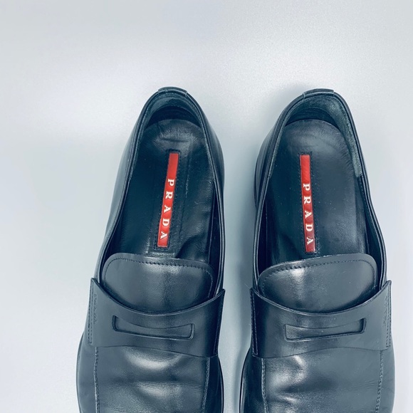 Prada Men’s Black Leather Loafer - Picture 3 of 15
